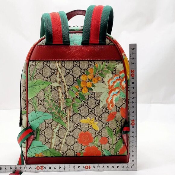 Gucci BackPack Bag Sherry Line Brown PVC 900-071725 - Picture 2 of 13